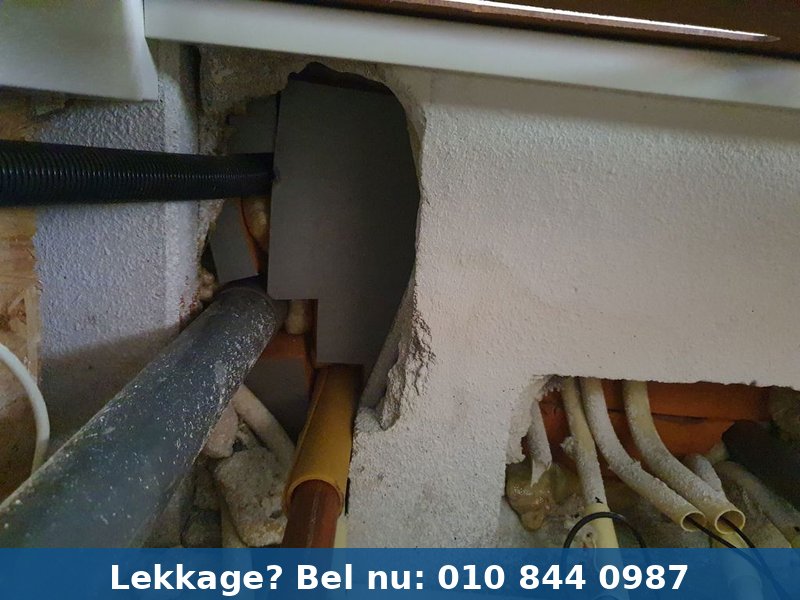 Detail opname van de lekkagelocatie - casus-waterleiding-alphen-aan-den-rijn